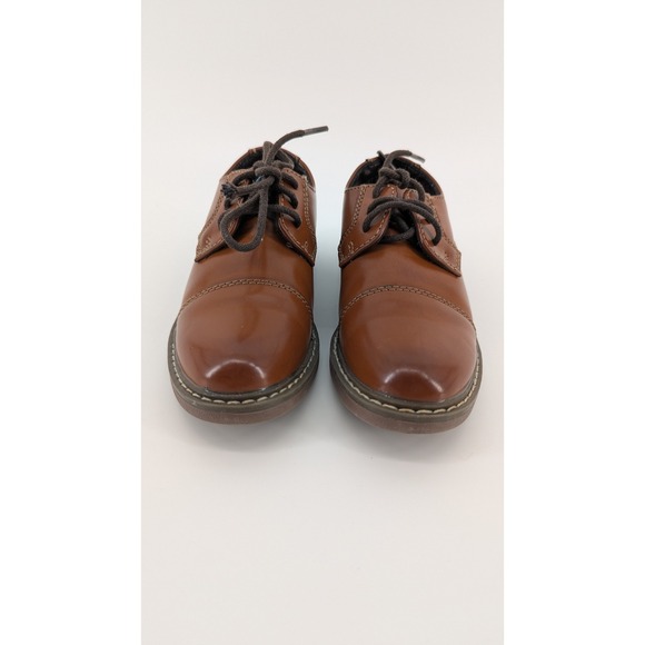 Bruno Marc Other - Bruno Marc Boys Cognac Brown Cap Toe Oxford Dress Shoes SBOX211K Size 10 Toddler